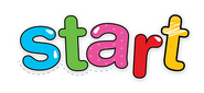 Start logo with colorful playful lettering for children’s early learning and educational activities